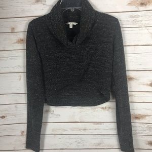 CAbiGlee cowl neck high/low knitted sweater M